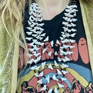 Multi Strand Zuni Bird Fetish Necklace